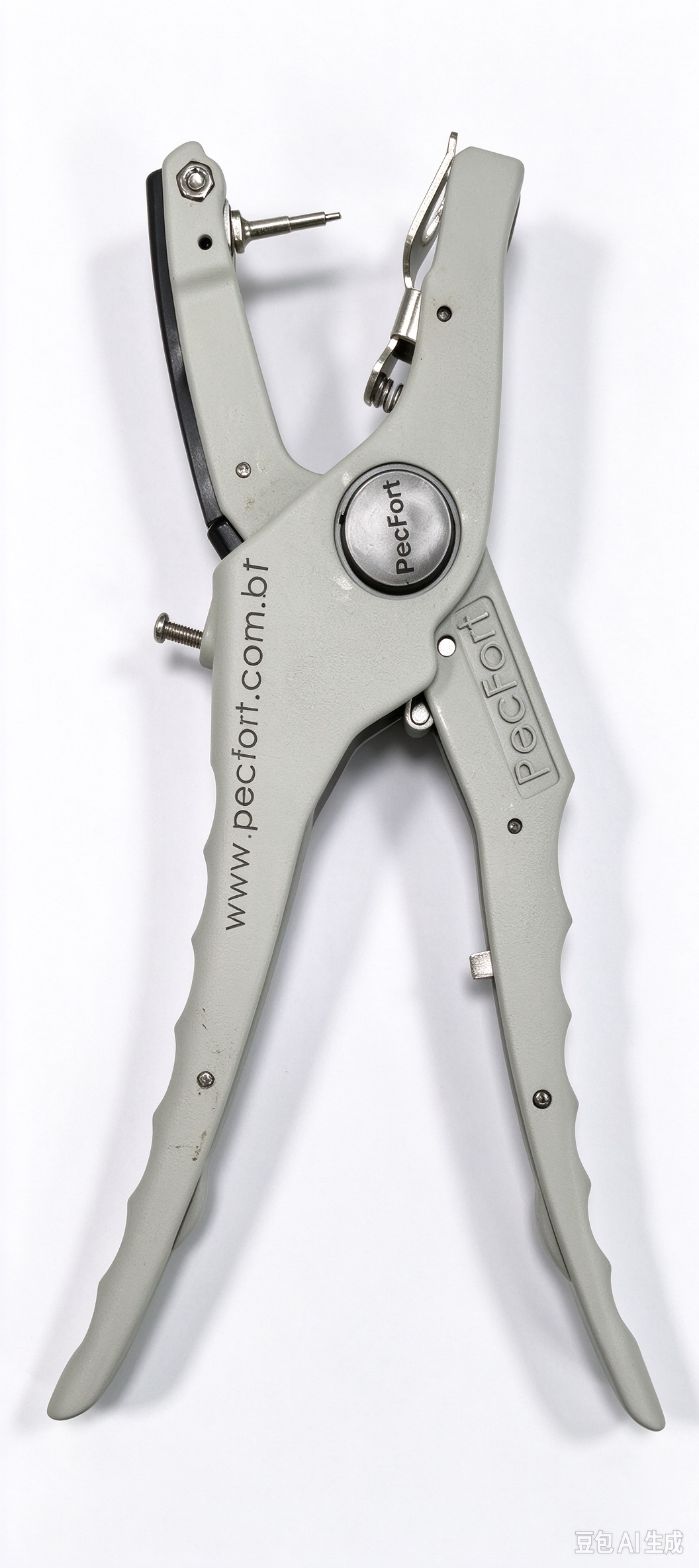 Automatic Rebound Animal Livestock Ear Tag Applicator Ear Tagging Tool Ear Tag Pliers Cattle Ear Tagger with Spare Pins for Installing Pigs Cattle Cow Goat Sheep Ear Tags Real full body aluminum alloy