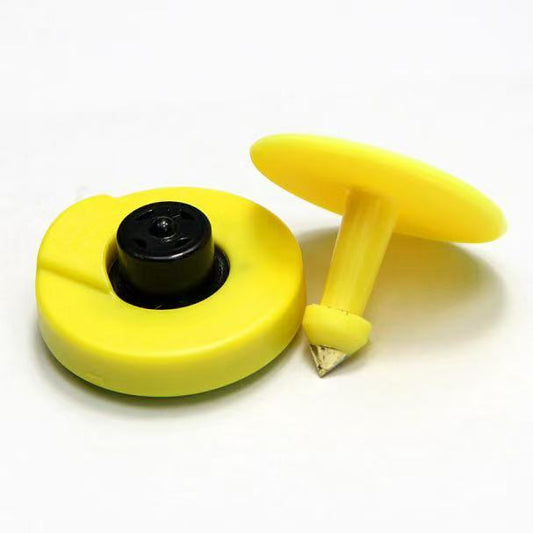 Hollow core FDX LF microchip RFID animal ear tag long range RFID pig ear tags for pig/cow/sheep/cattle tracking management