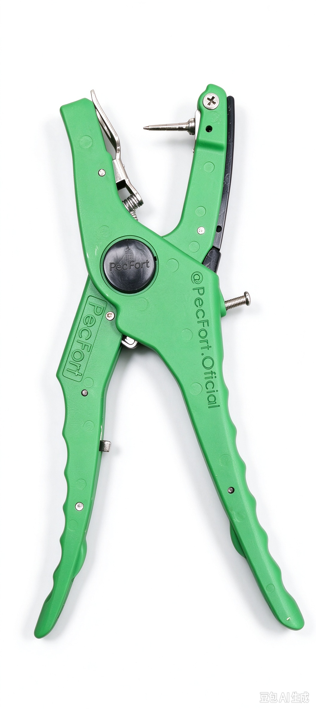 Automatic Rebound Animal Livestock Ear Tag Applicator Ear Tagging Tool Ear Tag Pliers Cattle Ear Tagger with Spare Pins for Installing Pigs Cattle Cow Goat Sheep Ear Tags Real full body aluminum alloy