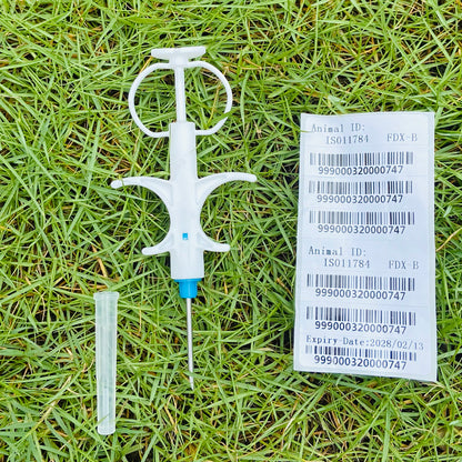 100pcs Pet Id Tags Injectable Microchip 2.12*12mm Rfid Syringe Glass Chip Injecto