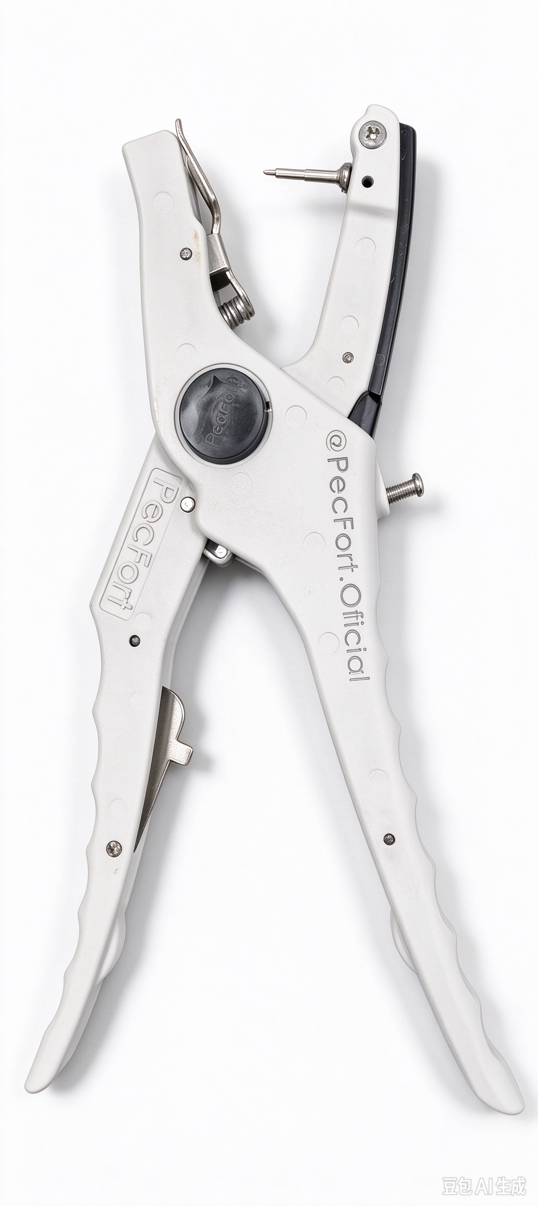 Automatic Rebound Animal Livestock Ear Tag Applicator Ear Tagging Tool Ear Tag Pliers Cattle Ear Tagger with Spare Pins for Installing Pigs Cattle Cow Goat Sheep Ear Tags Real full body aluminum alloy
