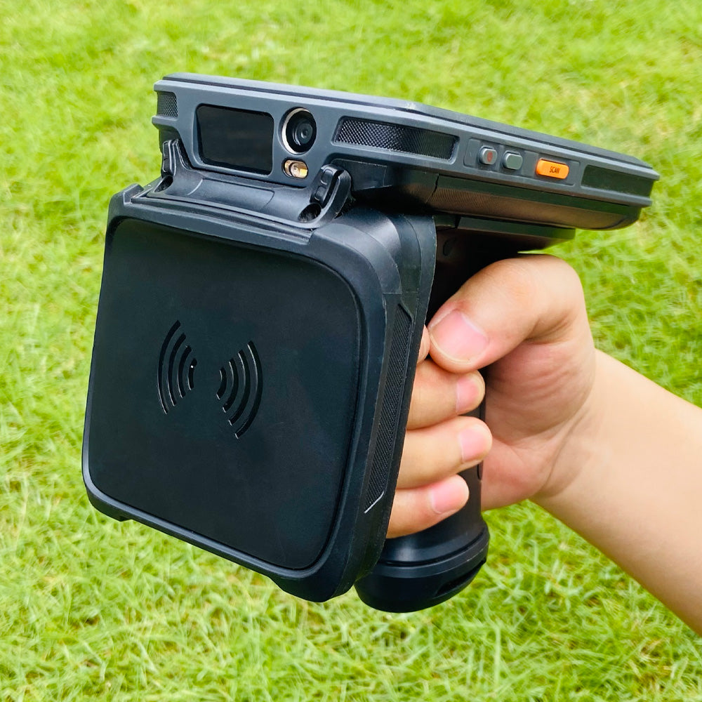 C72 Wireless Android RFID Scanner, Impinj E710 RFID Tag Reader (UHF GS1 EPC GEN2), Zebra SE4710 2D/1D/QR Barcode Reader, Pistol Grip, Android 11, Inventory Scanning Handheld (Build Your Own)