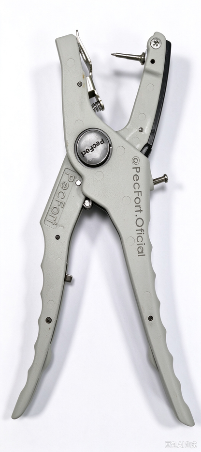 Automatic Rebound Animal Livestock Ear Tag Applicator Ear Tagging Tool Ear Tag Pliers Cattle Ear Tagger with Spare Pins for Installing Pigs Cattle Cow Goat Sheep Ear Tags Real full body aluminum alloy
