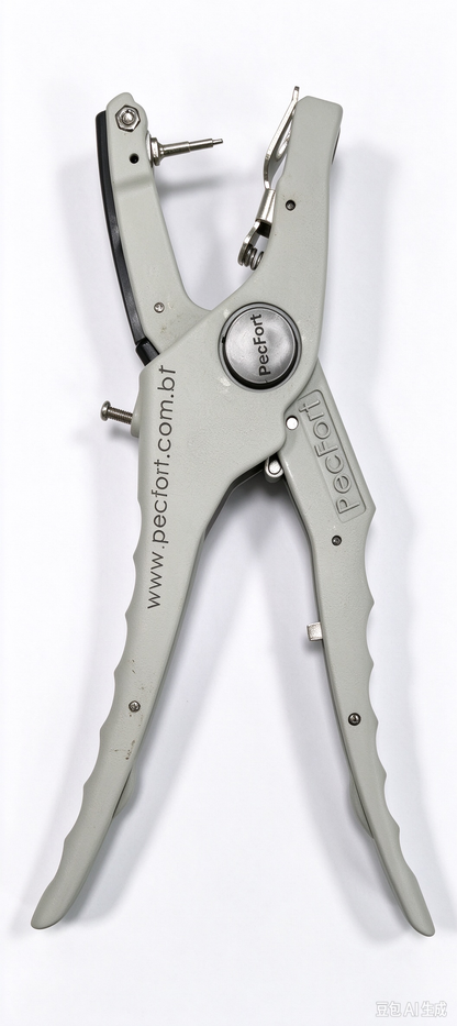 Automatic Rebound Animal Livestock Ear Tag Applicator Ear Tagging Tool Ear Tag Pliers Cattle Ear Tagger with Spare Pins for Installing Pigs Cattle Cow Goat Sheep Ear Tags Real full body aluminum alloy